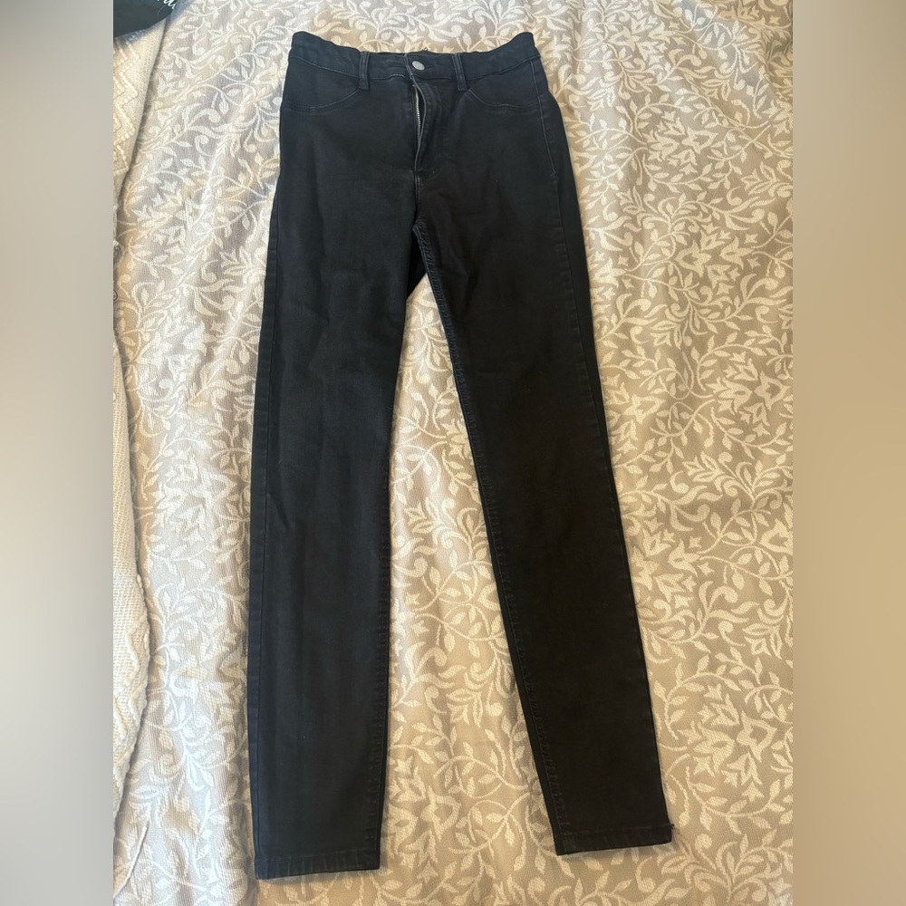 ZARA Black High Rise Skinny Jeans